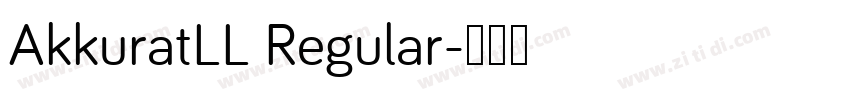 AkkuratLL Regular字体转换